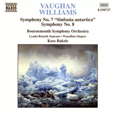 Ralph Vaughan Williams' Symphony No. 7 (Sinfonia antartica) and Symphony No. 8 CD - Klassinen - 2400 - 1