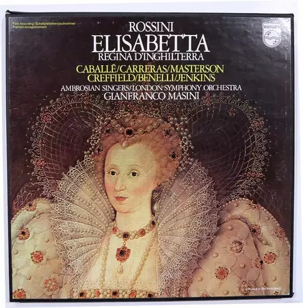 Rossini: Elisabetta - Regina d'Inghilterra (Käytetty vinyyli boksi, 3 x LP) - Klassinen LP - 2007 - 1